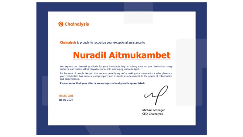 chainalysis award